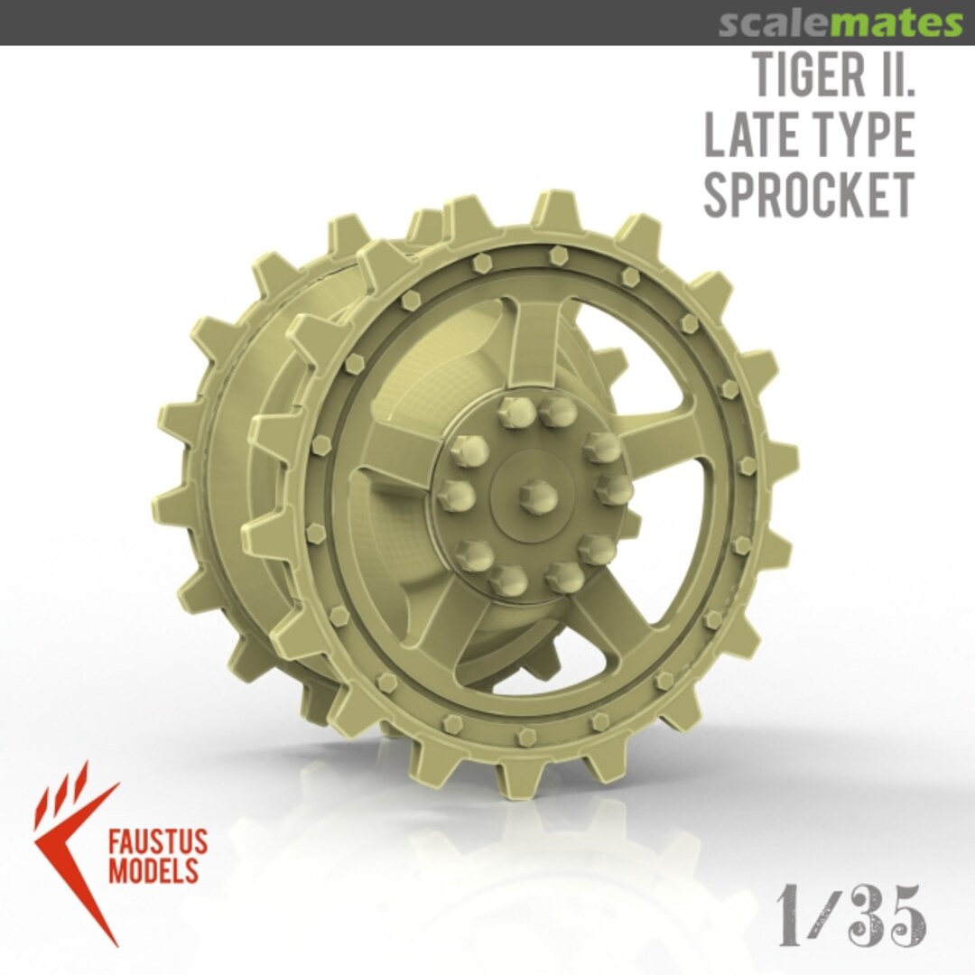 Boxart Late type Tiger II Sprocket 3d-print 669268 Faustus models