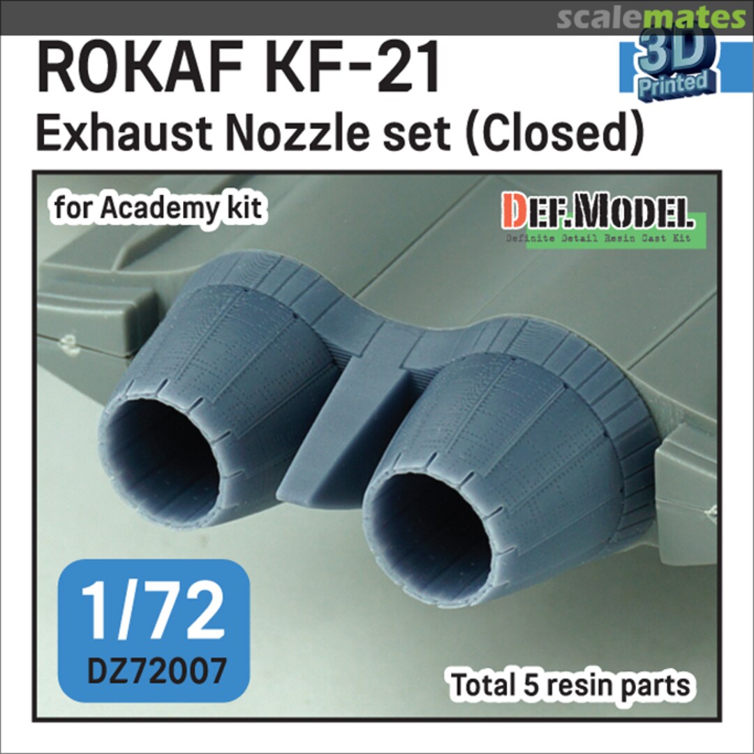 Boxart ROKAF KF-21 Exhaust Nozzle set (Closed) DZ72007 Def.Model