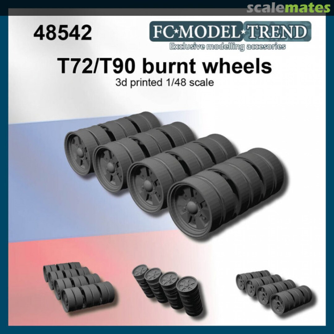 Boxart T72/T90 burnt wheels 48542 FC Model Trend