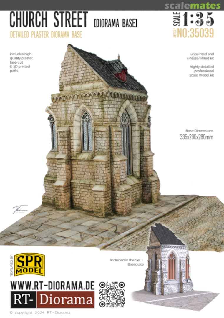 Boxart Diorama Base: Church Street 35039K RT-Diorama