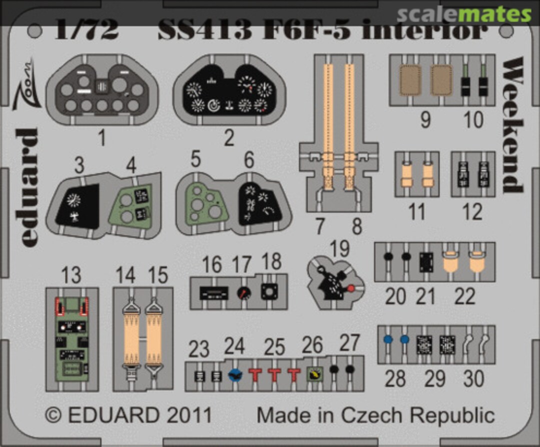 Boxart F6F-5 interior S. A. Weekend SS413 Eduard