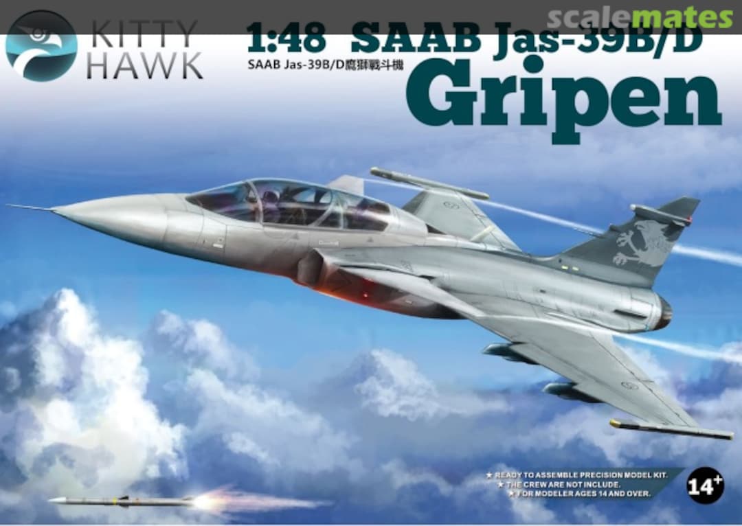 Boxart Jas-39B/D Gripen KH80118 Kitty Hawk