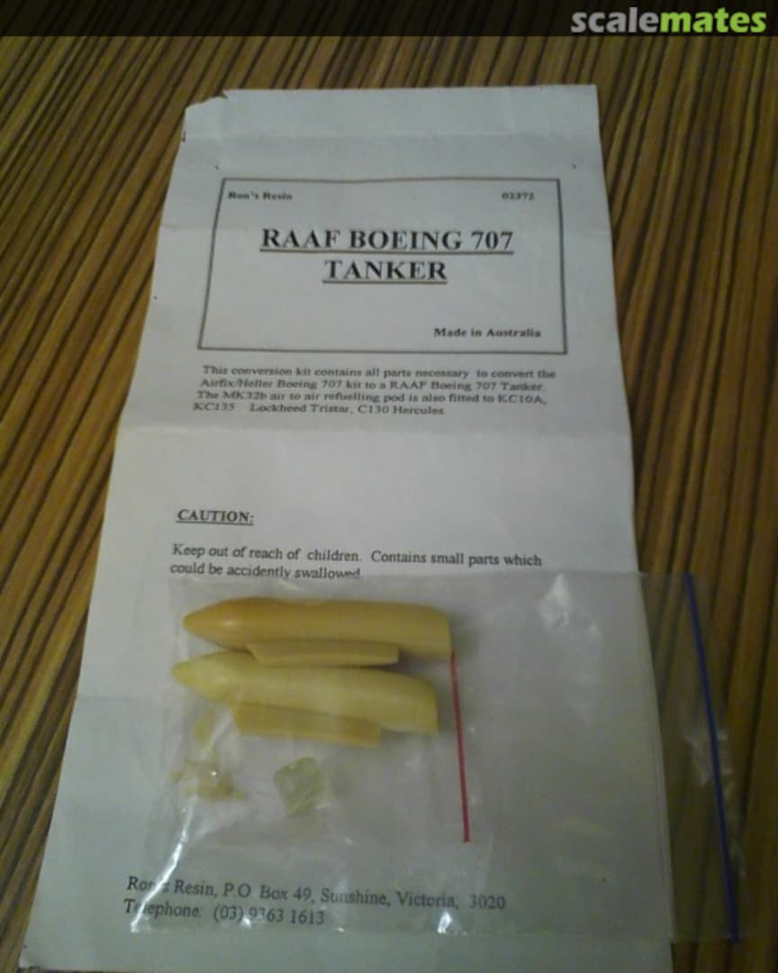 Boxart RAAF Boeing 707 Tanker - IFR Pods 02372 Ron's Resin