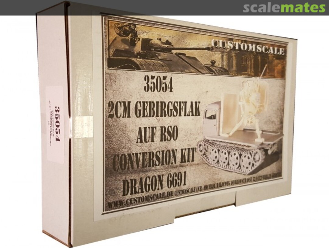 Boxart 2cm Gebirgsflak auf RSO 35054 Custom-Scale