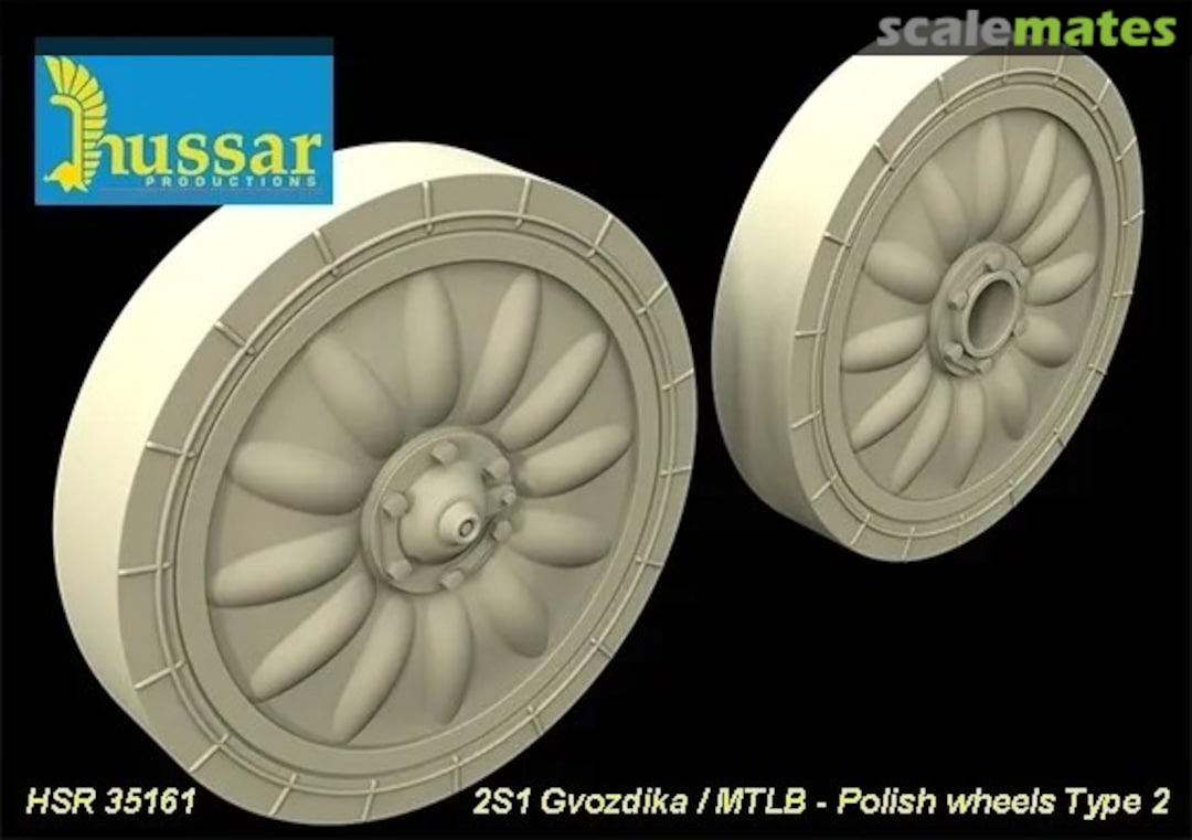 Boxart 2S1 Gvozdika / MTLB - Polish wheels Type 2 35161 Hussar Productions