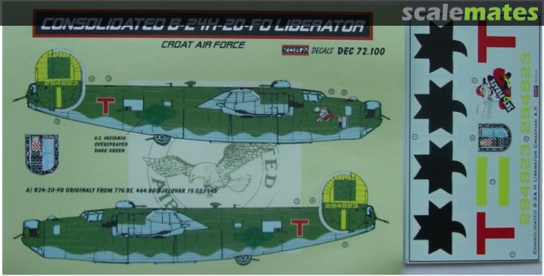 Boxart Consolidated B-24 Liberator H DEC72100 Kora Models