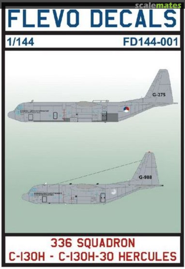 Boxart 336 Sqn C-130H & C-130H-30 Hercules FD144-001 Flevo Decals