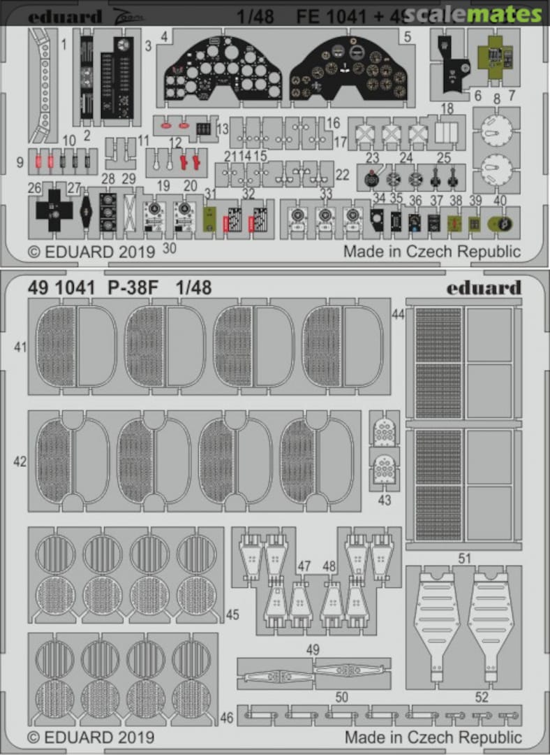 Boxart P-38F Lightning 491041 Eduard