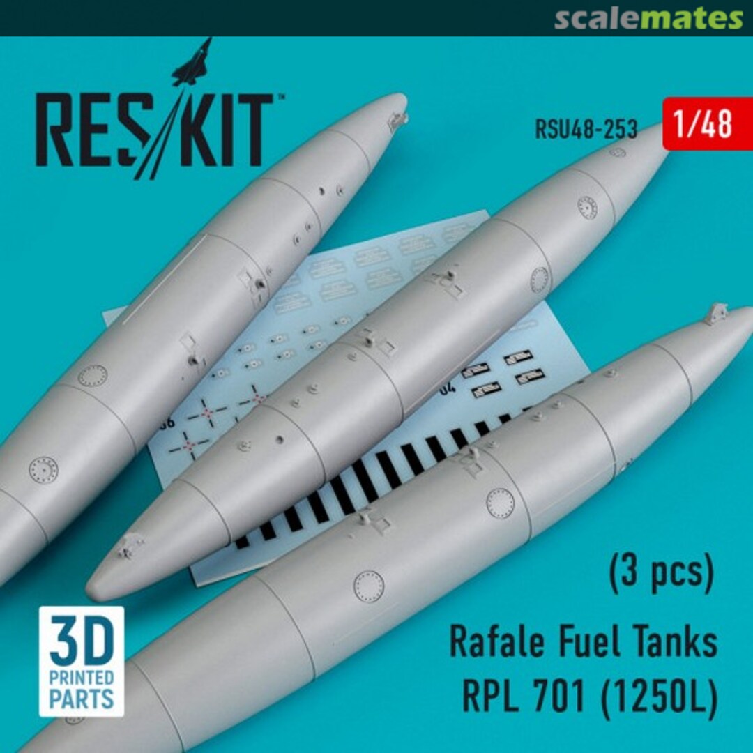 Boxart Rafale - Fuel Tanks RPL 701 (1250L) RSU48-0253 ResKit