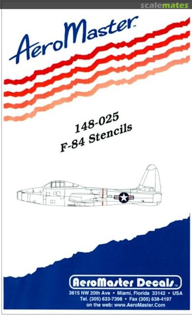 Boxart F-84 Stencils 148-025 AeroMaster