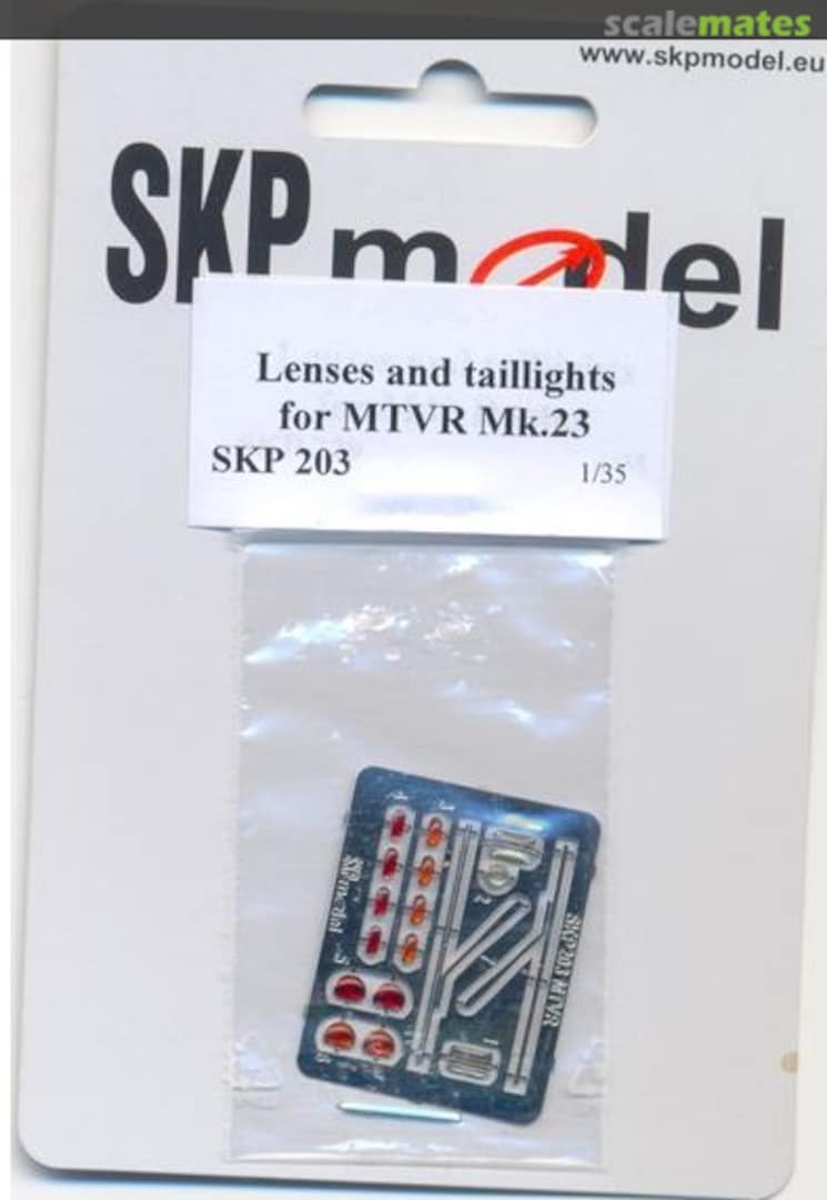 Boxart Lenses and taillights for MTVR Mk.23 SKP 203 SKP model