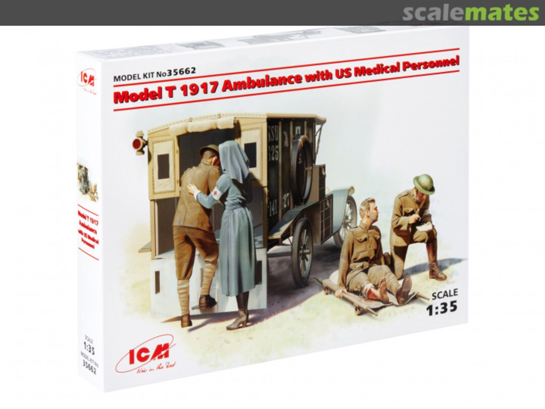 Boxart Model T 1917 Ambulance 35662 ICM