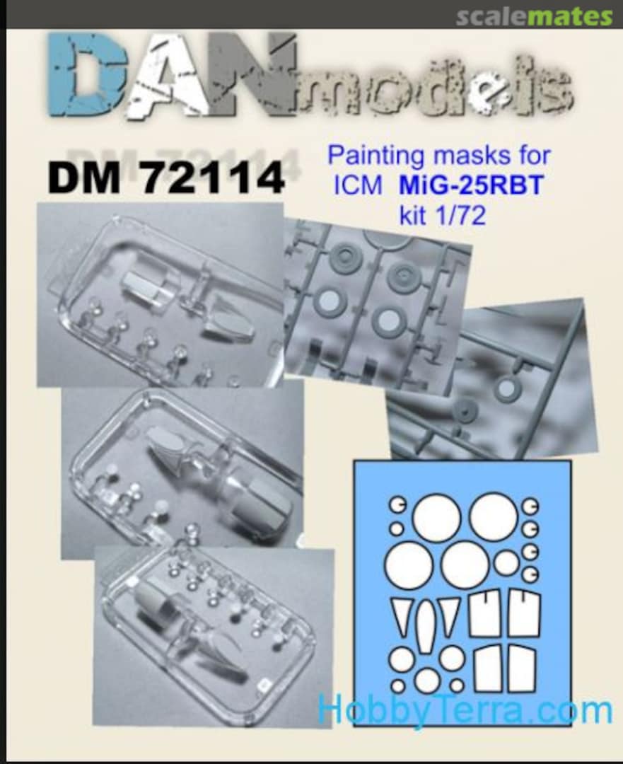 Boxart Painting mask for MiG-25RBT DM72114 DANmodels