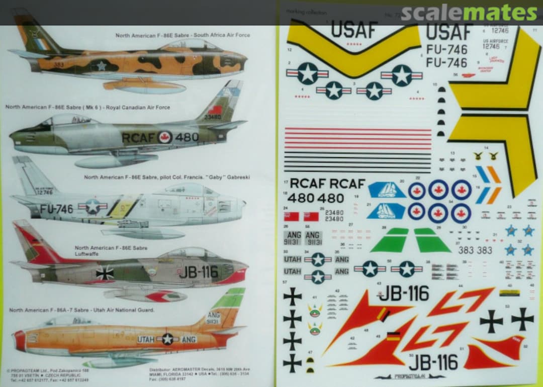 Boxart F-86 Sabre 72103 Propagteam