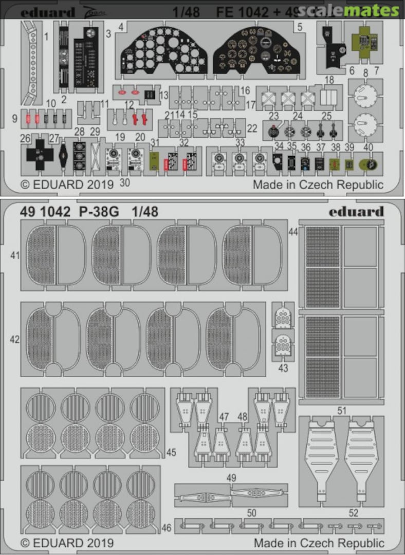 Boxart P-38G TAMIYA 491042 Eduard