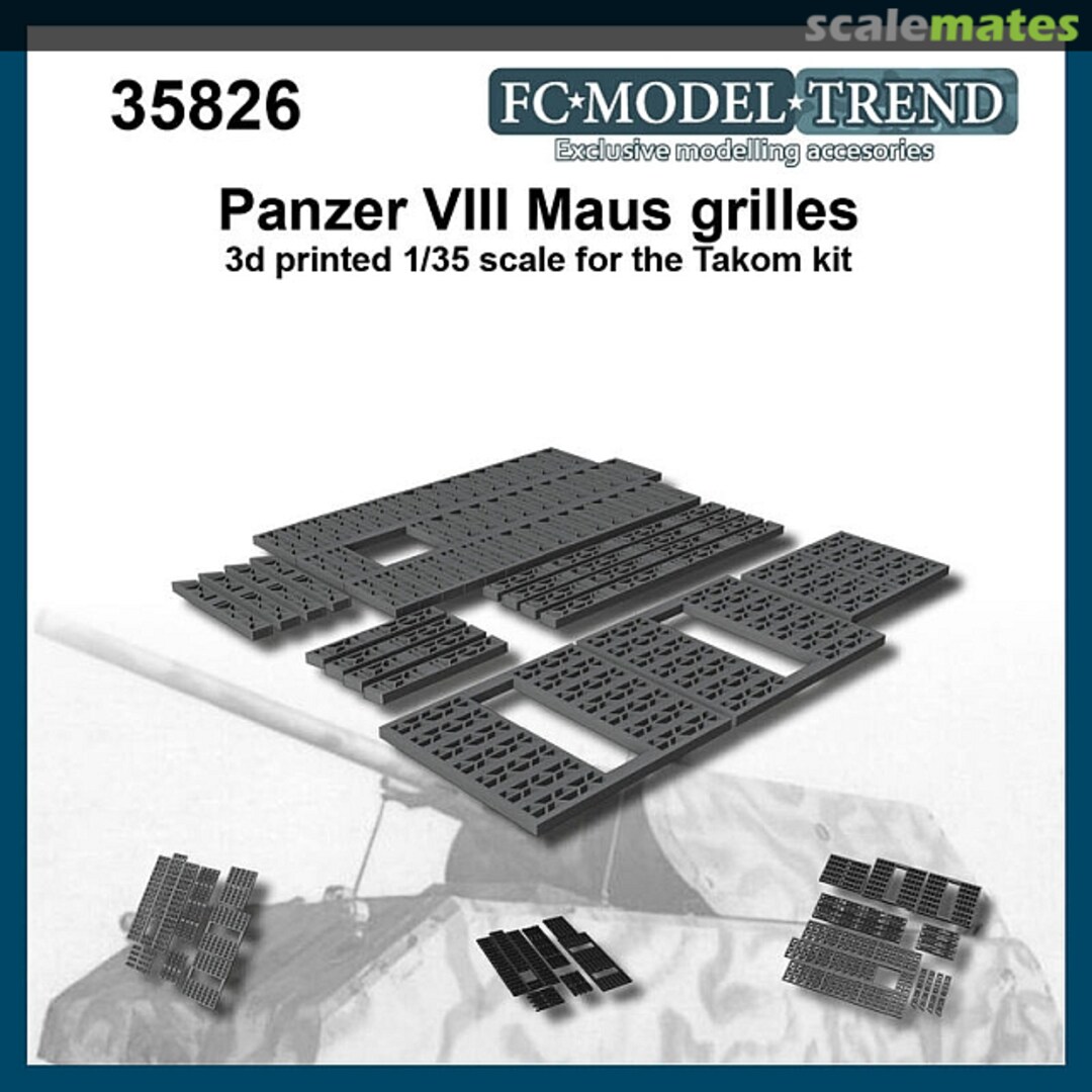 Boxart Panzer VIII Maus Grilles 35826 FC Model Trend