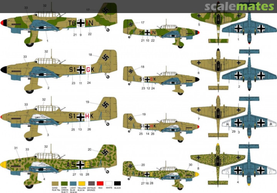 Contents UNKERS JU 87B STUKA - STUKAS OVER THE AFRICAN BATTLEFIELD MNFDL72047 ROP o.s.