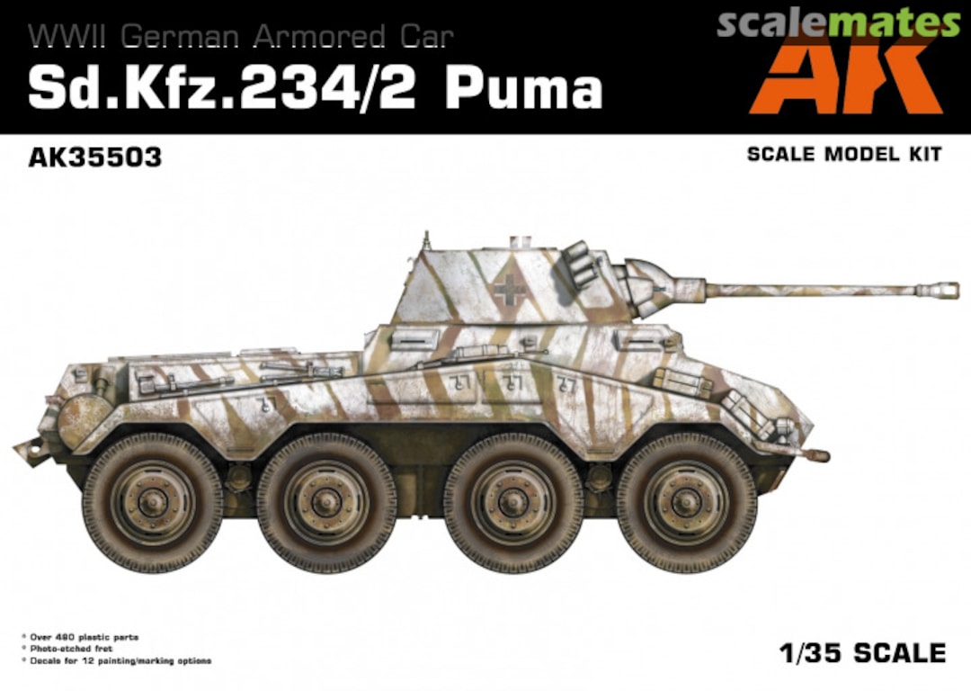 Boxart Sd.Kfz. 234/2 Puma AK35503 AK Interactive