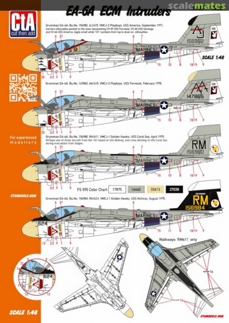 Boxart EA-6A ECM Intruders CTA-035 CtA Models