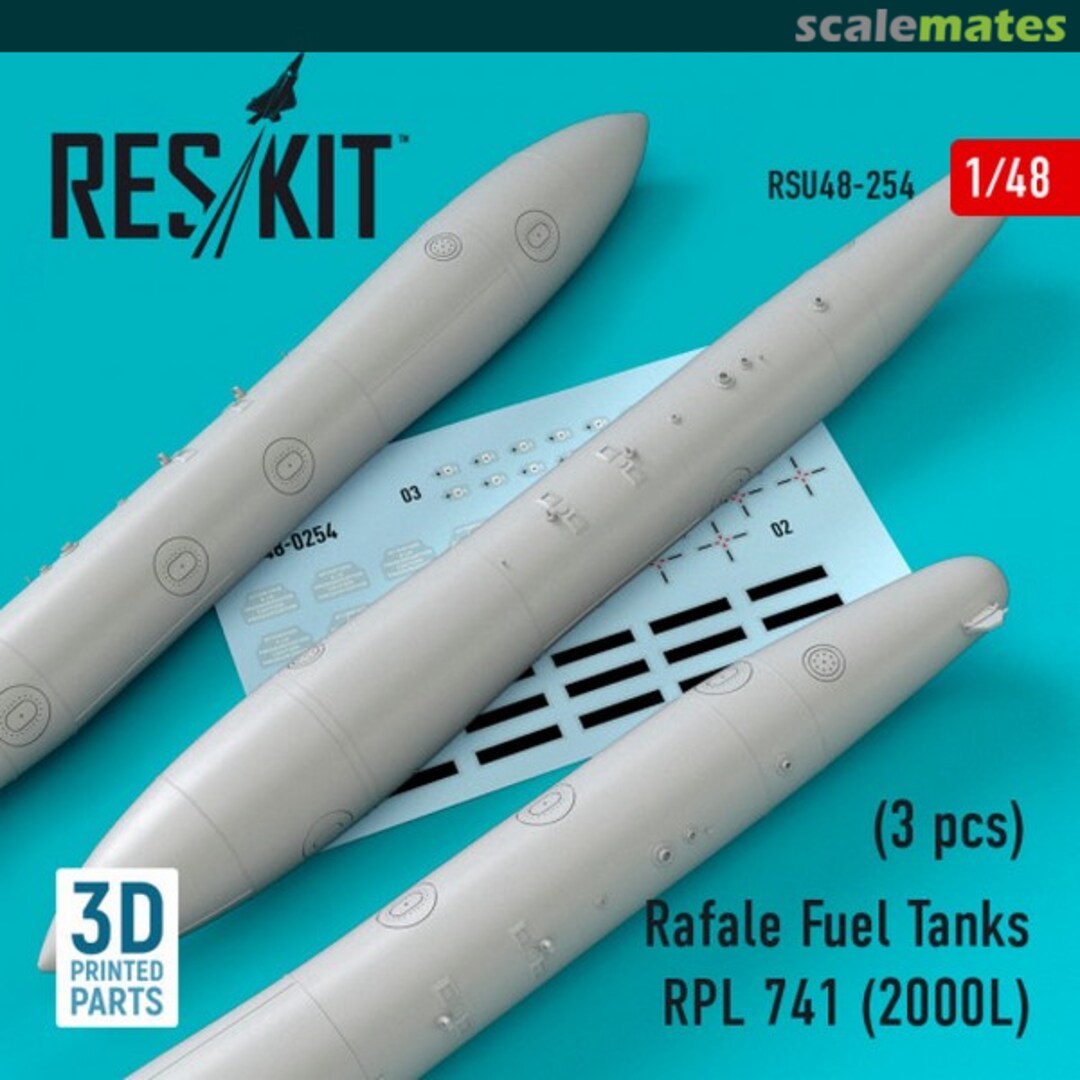 Boxart Rafale - Fuel Tanks RPL 741 (2000L) RSU48-0254 ResKit