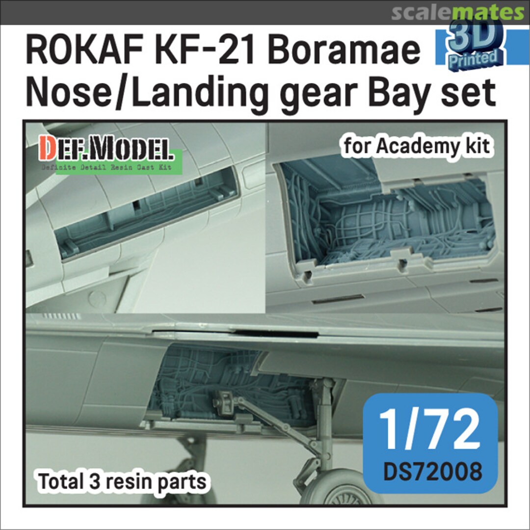 Boxart ROKAF KF-21 Boramae Nose/Landing gear bay set DS72008 Def.Model