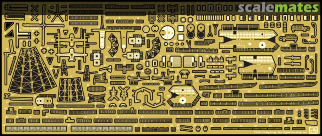 Boxart Photoetch Set for ROCN Cheng Kung-Class Frigate AG35066 AFV Club