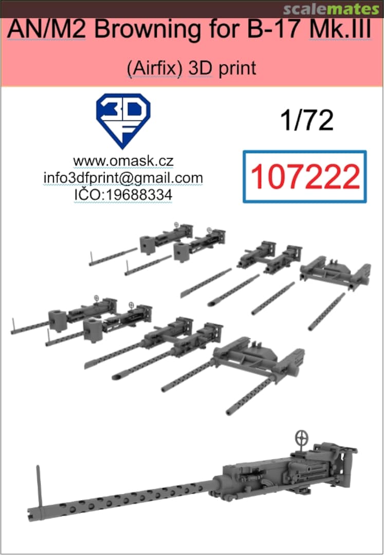 Boxart AN/M2 Browning for B-17 Mk. III 107222 3DF Print
