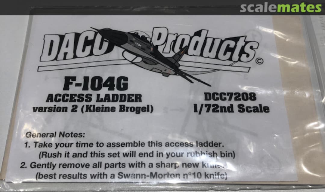 Boxart BAF F-104G Access Ladder Mk.2 DCC7208 Daco Products