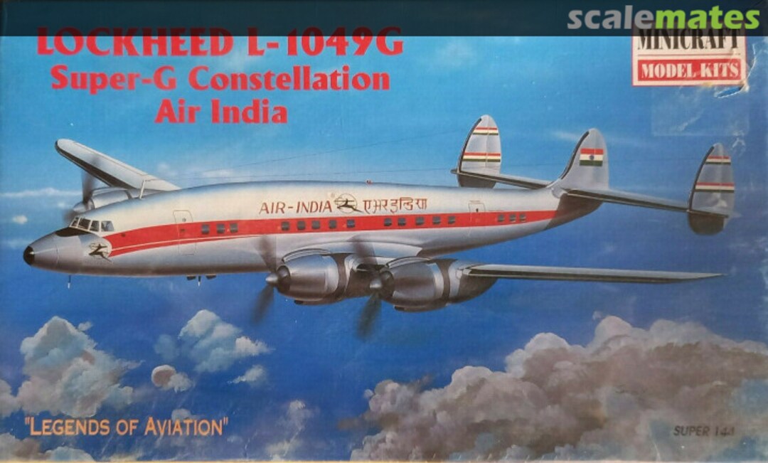 Boxart Lockheed L-1049G Constellation "Air India" 14460 Minicraft Model Kits