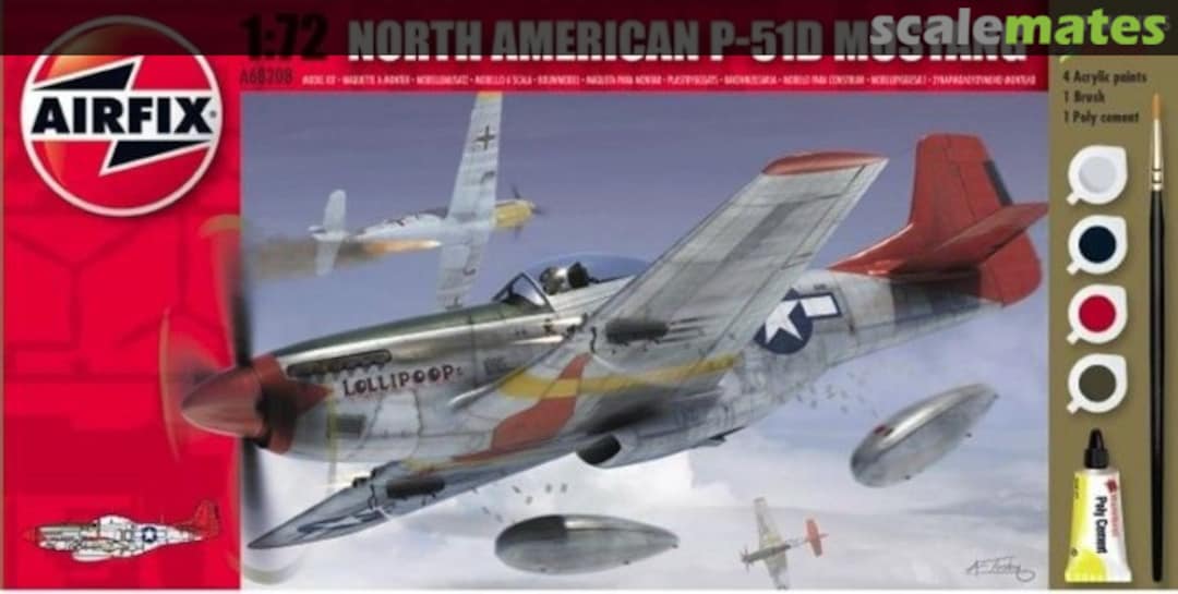 Boxart North American P-51D Mustang A68208 Airfix