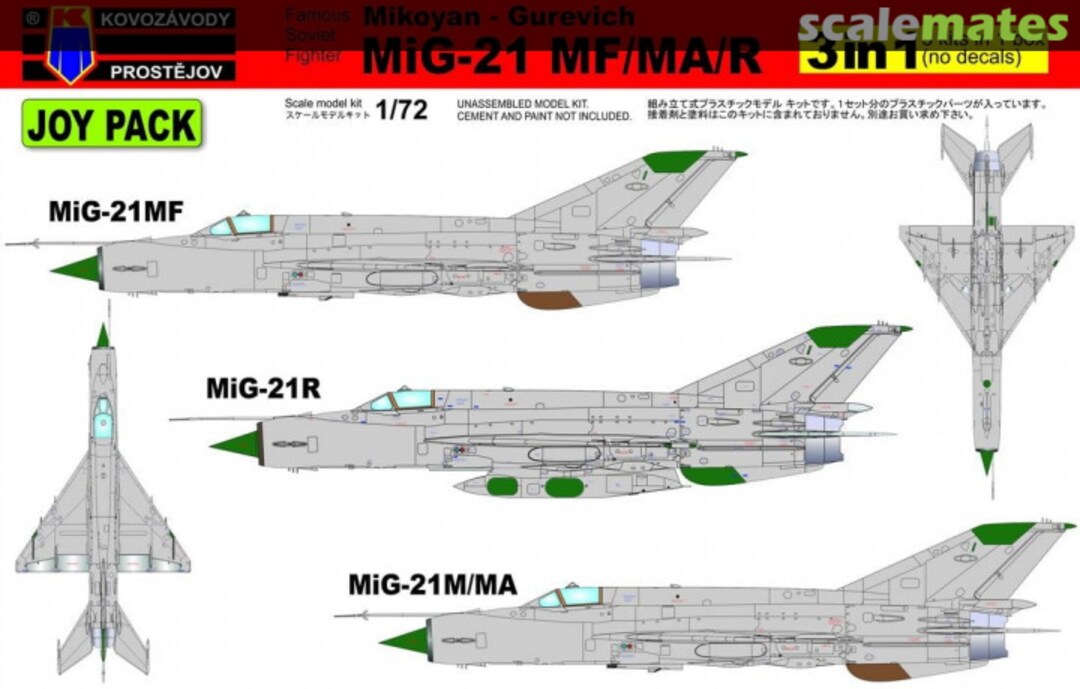 Boxart Mig-21MF/MA/R KPM0105 Kovozávody Prostějov