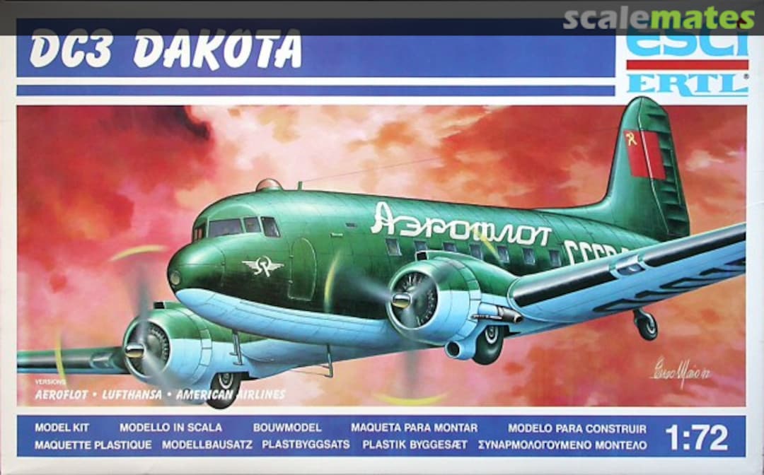 Boxart DC-3 Dakota 9123 ESCI/ERTL