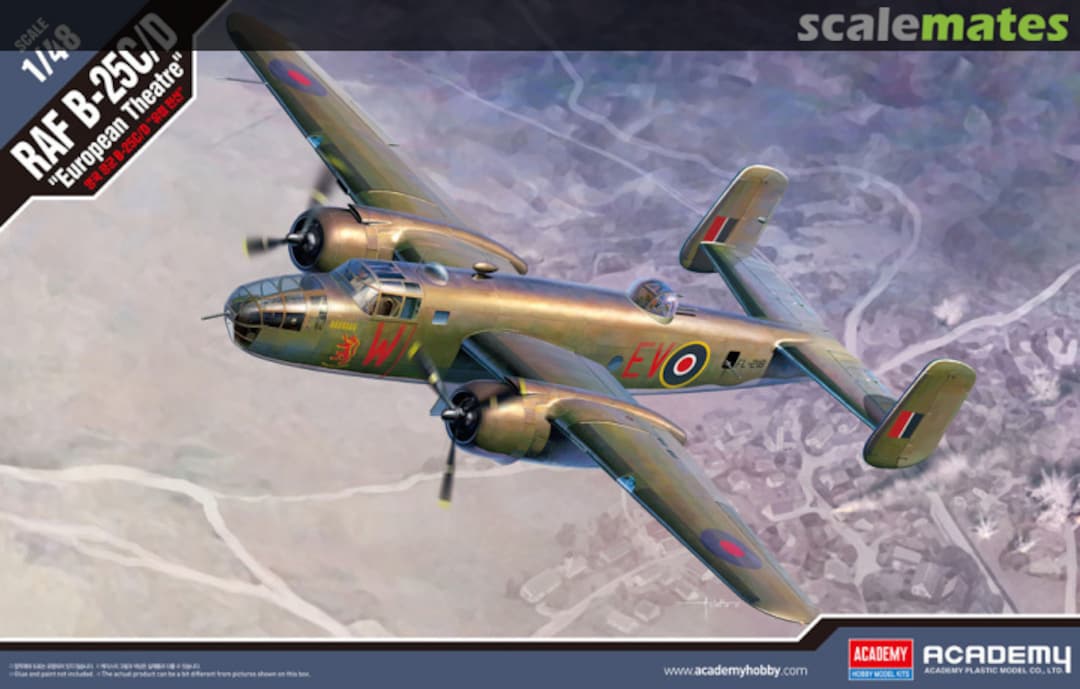 Boxart RAF B-25C/D "European Theatre" 12339 Academy