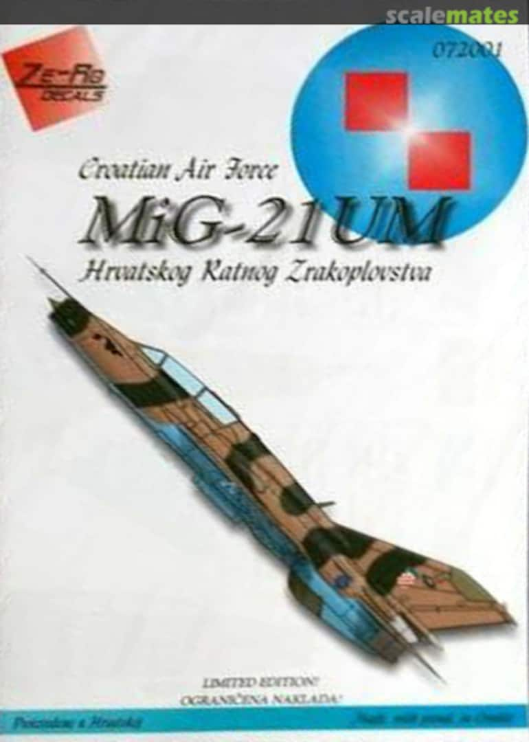 Boxart MiG-21UM 072001 Ze-Ro Decals