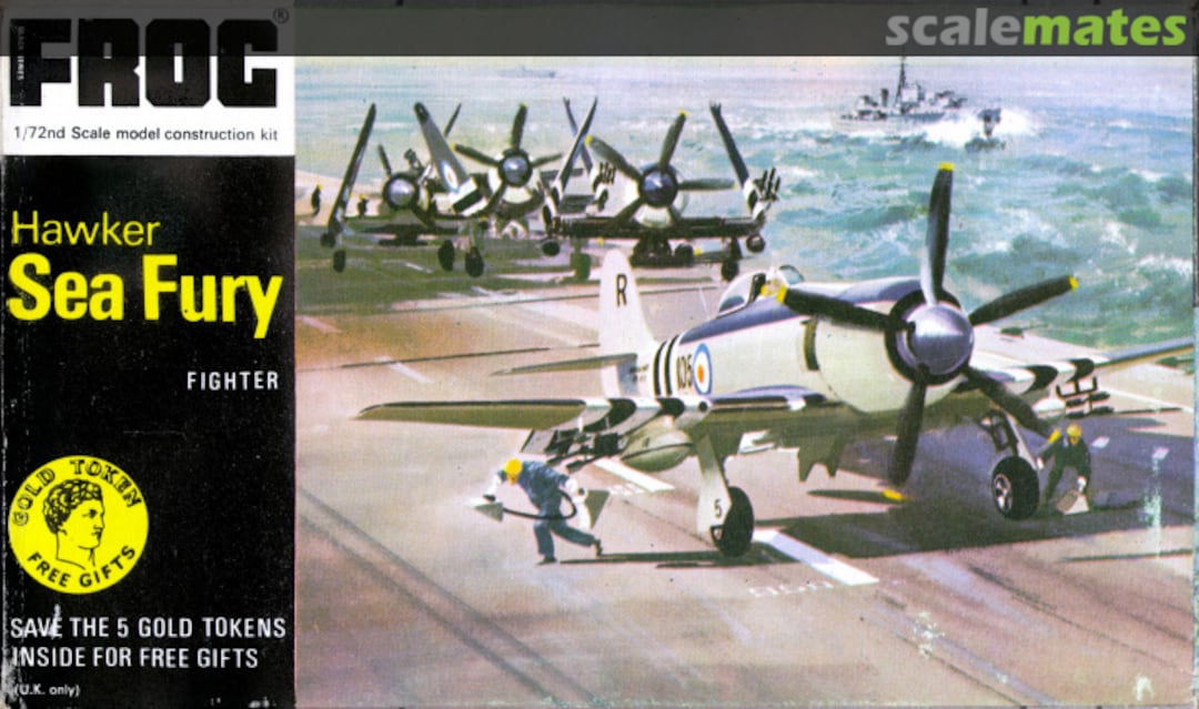 Boxart Hawker Sea Fury Fighter F154 FROG