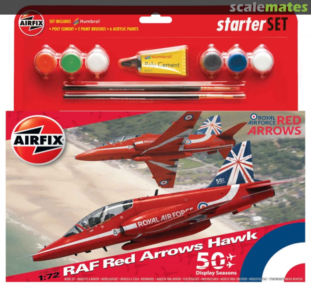 Boxart RAF Red Arrows Hawk A55202A Airfix