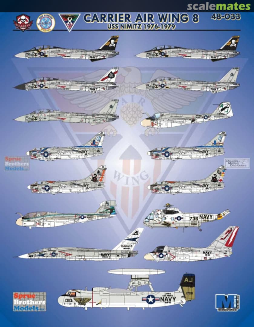 Boxart Carrier Air Wing 8 48-033 Bullseye Model Aviation