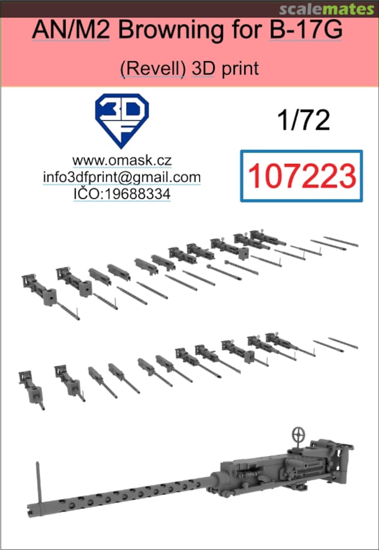 Boxart AN/M2 Browning for B-17G 107223 3DF Print