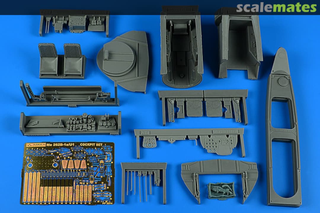 Boxart Me 262 B-1a/U-1 Nightfighter cockpit set 2274 Aires