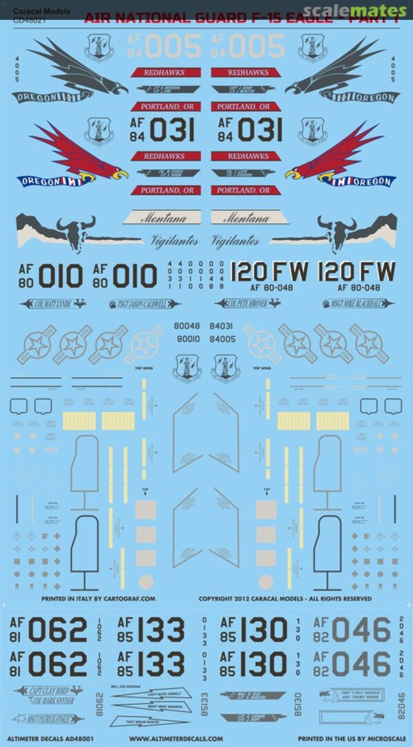 Boxart F-15 Eagle Part 1 CD48021 Caracal Models