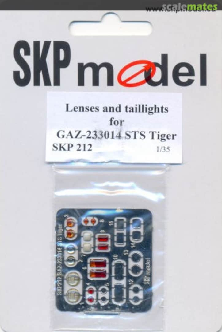 Boxart Lenses and tailights for STS Tiger SKP 212 SKP model