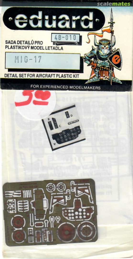 Boxart MiG-17 PE Detail Set 48010 Eduard