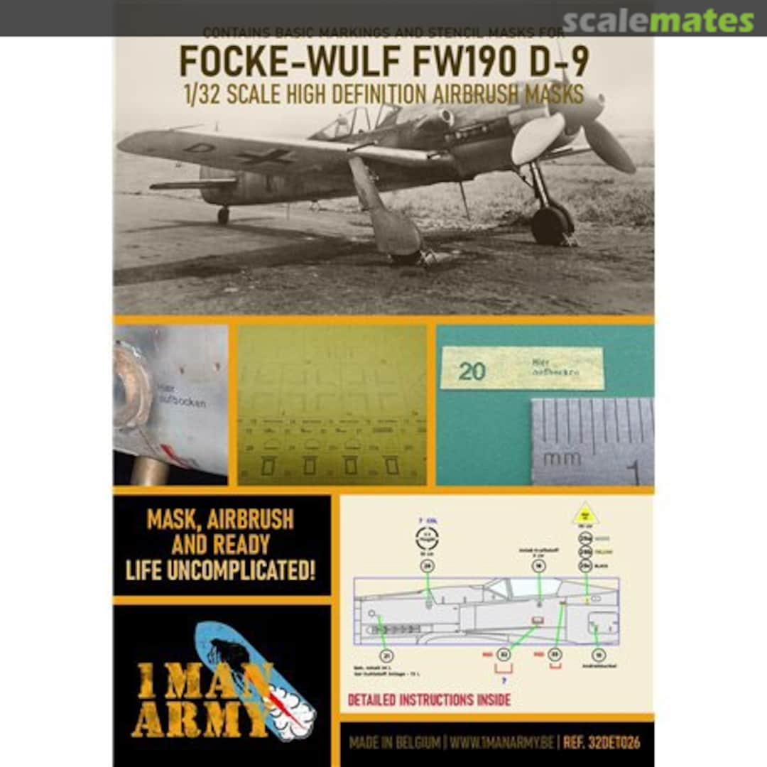 Boxart Focke-Wulf FW190 D-9 32DET026 1ManArmy