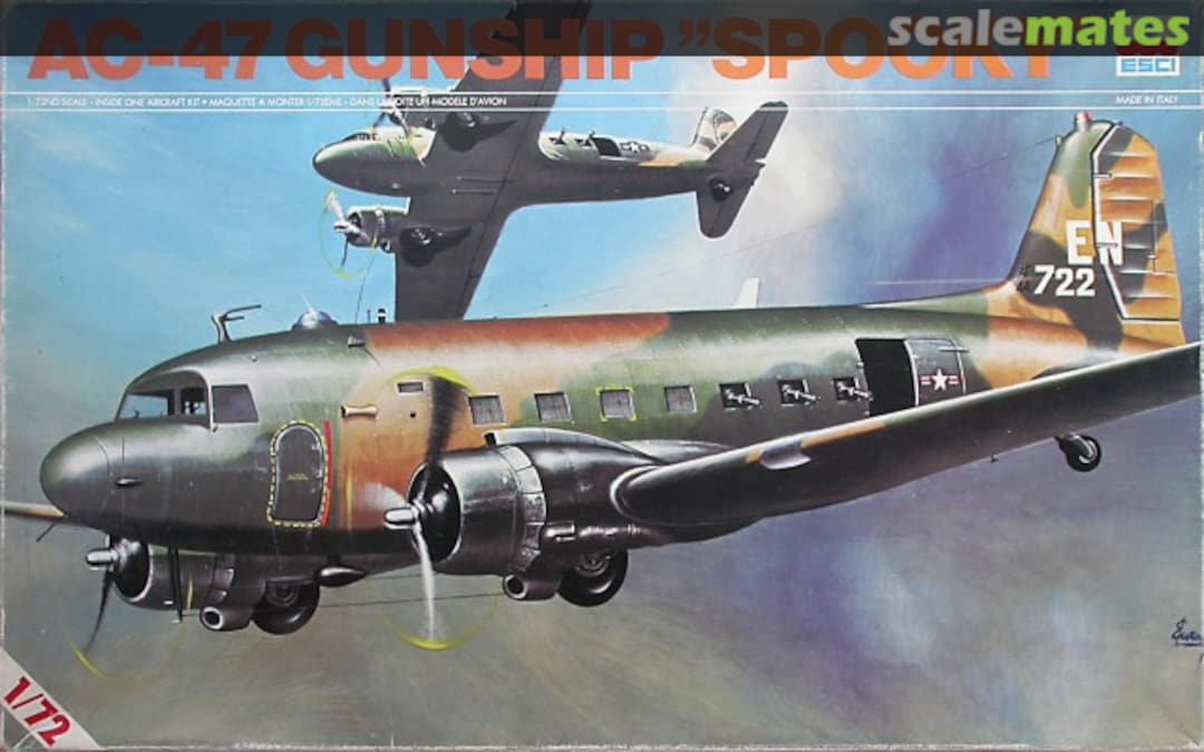 Boxart AC-47 Gunship "Spooky" 9012 ESCI