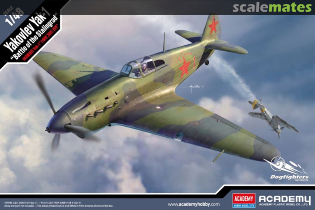 Boxart Yakovlev Yak-1 12343 Academy