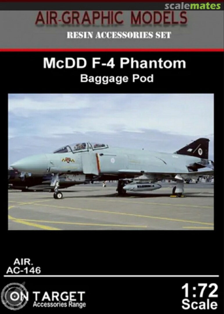 Boxart F-4 Phantom Baggage Pod and Pylon AC-146 Air-Graphic Models