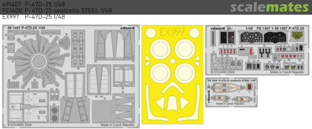 Boxart P-47D-25 detail set BIG49401 Eduard