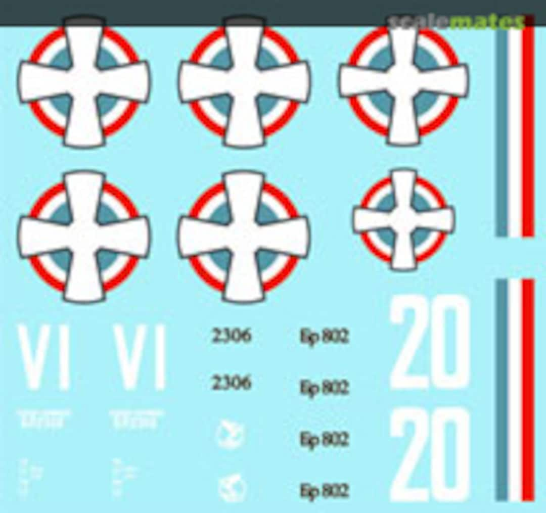 Boxart Royal Yugoslav Air Force I-72LH Lift Here Decals