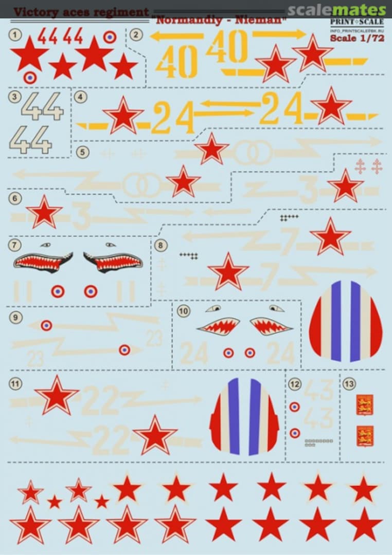 Boxart Victory Aces Regiment 'Normandiy-Nieman' 72-071 Print Scale