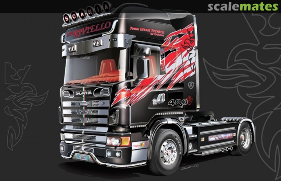 Boxart Scania 164 L Top Class 3922 Italeri